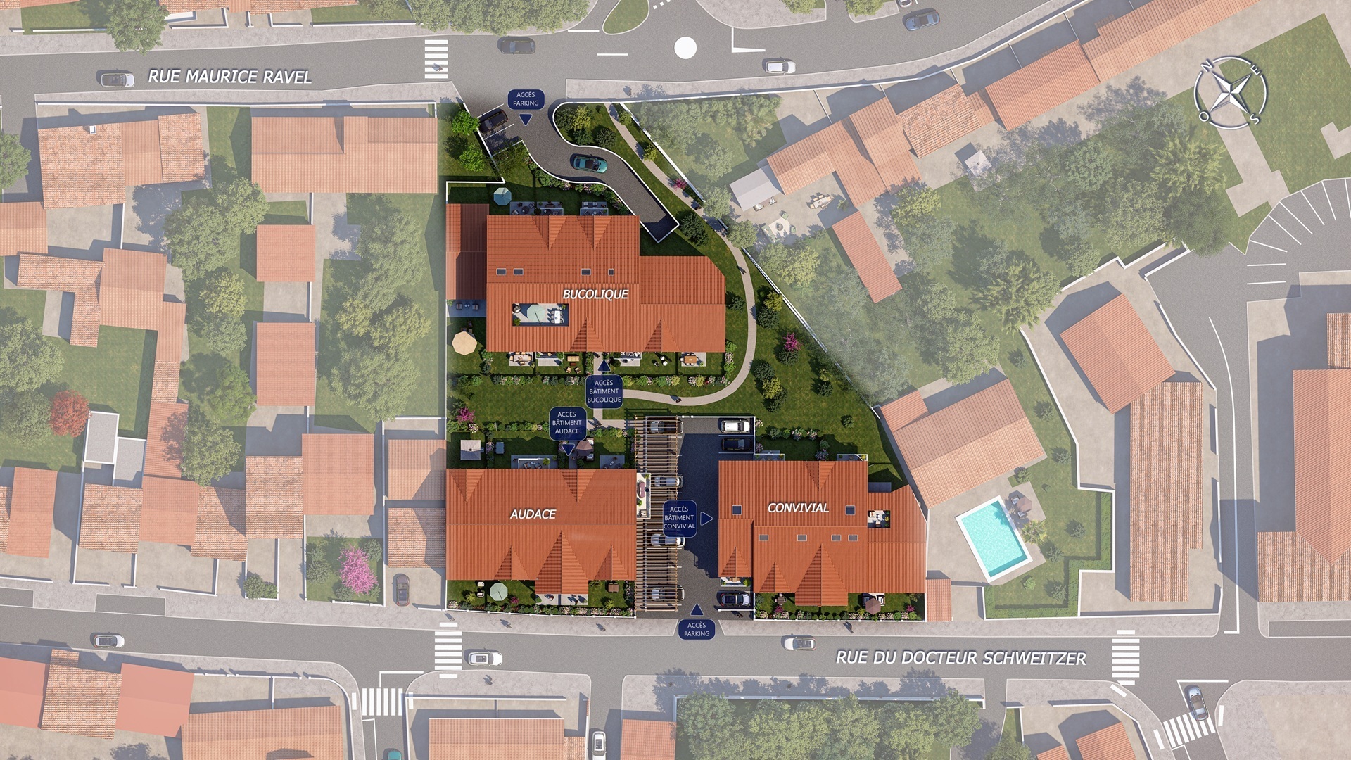 Domain de Karacter plan masse